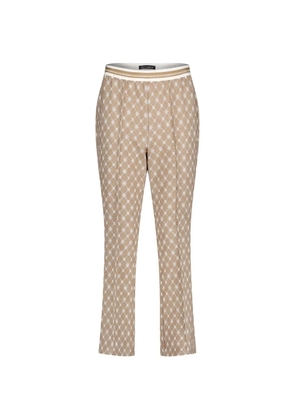 Betty Barclay monogram-print elasticated-waistband trousers - Neutrals