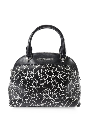 Michael Kors Vintage small Emmy Dome Satchel star-print tote bag - Black