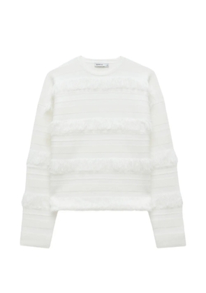 Simkhai Carrick fringe-trimmed sweater - White