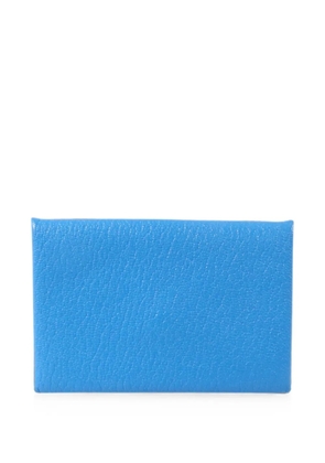 Hermès Pre-Owned Calvi card holder - Blue