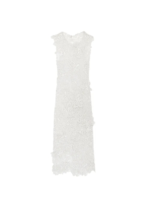 Simkhai Dahlia floral-lace midi dress - White