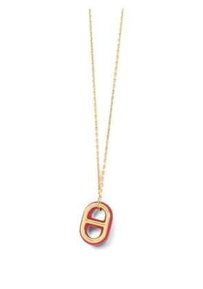 Hermès Pre-Owned O'Maillon leather pendant necklace - Gold
