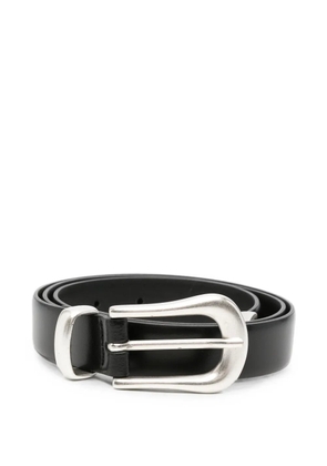 Second/Layer buckle-fastening leather belt - Black