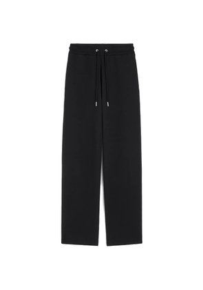 AMI Paris cotton track pants with Ami de Coeur - Black