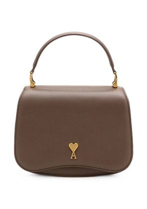 AMI Paris cowhide-leather Paris Paris top handle bag - Brown