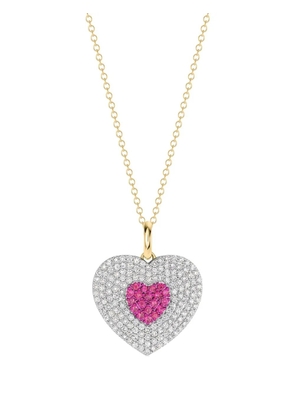 PHILLIPS HOUSE Infinity Heartbeat pink sapphire and diamond necklace - Gold