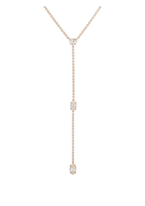 Anita Ko diamond heart and oval lariat necklace - Pink