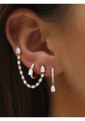 Anita Ko diamond double loop earring - Pink