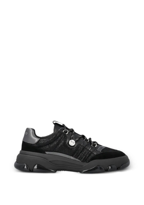 PINKO glitter-panelled chunky sneakers - Black