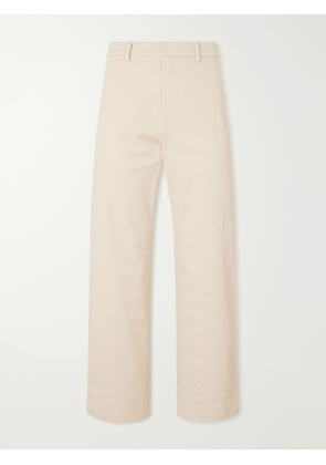 Barena - Wide-Leg Cotton-Blend Gabardine Trousers - Men - Neutrals - IT 44
