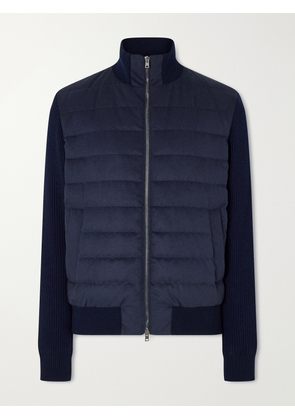 Herno - Quilted Twill Down Jacket - Men - Blue - IT 48