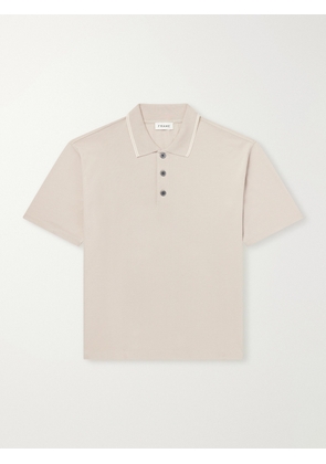 FRAME - Cotton-Piqué Polo Shirt - Men - Neutrals - S