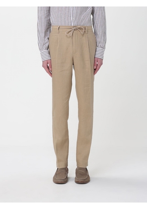 MANUEL RITZ Linen Slim Fit Trousers with Drawstring