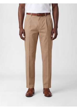 INCOTEX Stretch Cotton and Linen Chino Trousers
