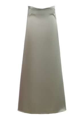 SEV Strapless A-Line Satin Midi Dress - Moda Operandi