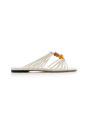 Jimmy Choo Lova Beaded Leather Sandals - Moda Operandi