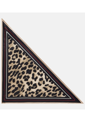 Givenchy Leopard-print silk scarf