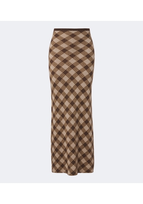 Aya Muse Kae plaid maxi skirt