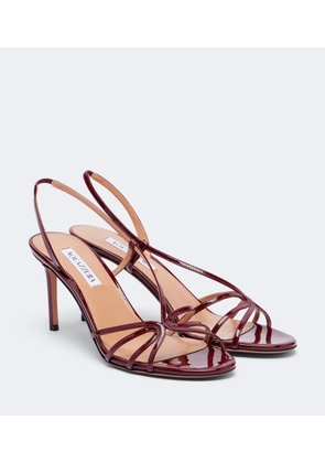 Aquazzura Talk To Me patent leather slingback sandals