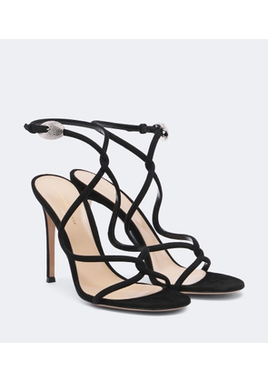 Gianvito Rossi Jungle Mamba embellished suede sandals
