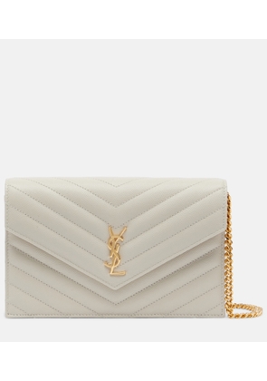 Saint Laurent Cassandre Envelope leather wallet on chain