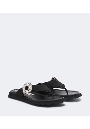 Roger Vivier Slidy Viv' embellished thong sandals