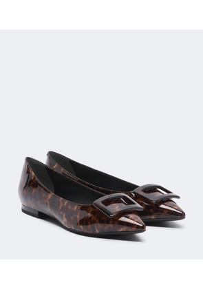 Roger Vivier Gommettine patent leather ballet flats