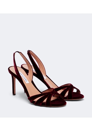 Aquazzura Tati velvet slingback sandals