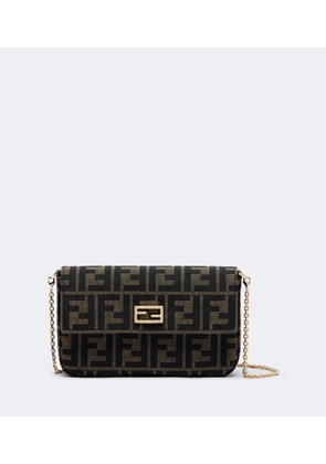 Fendi Mini FF jacquard canvas shoulder bag