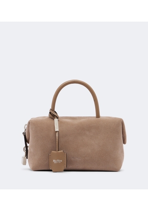 Max Mara Small suede top-handle bag