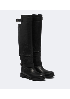 Jimmy Choo Biker leather knee-high boots