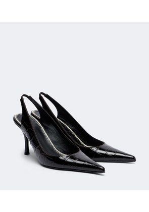 Magda Butrym Croc-effect leather slingbacks