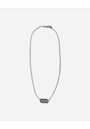 Razor Blade Neckalce Silver