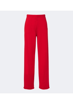 Extreme Cashmere NÂ°353 Relax cotton and cashmere straight pants