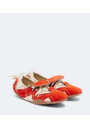 Acne Studios Bilaria leather and suede sneakers
