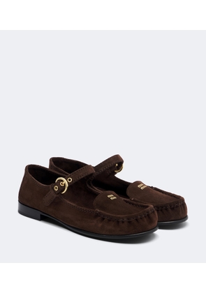 Miu Miu Suede ballerina flats