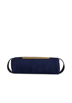 KHAITE Donna Evening Clutch in Midnight Navy - Navy. Size all.