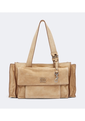 Miu Miu Utilitaire suede shoulder bag