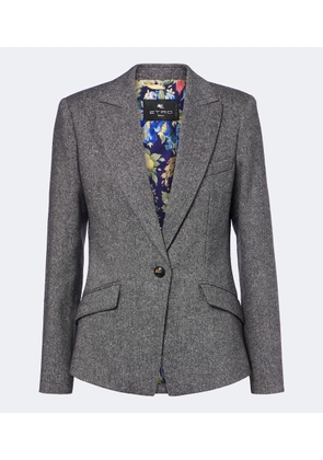 Etro Wool and silk-blend blazer