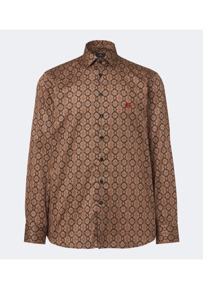 Etro Printed cotton poplin shirt