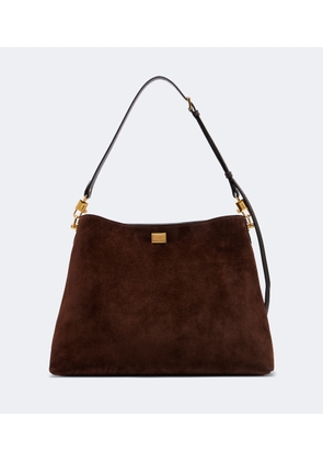 Dolce&Gabbana Vittoria Large suede tote bag
