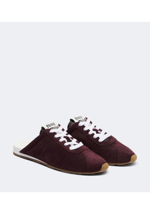 Miu Miu Suede sneaker mules