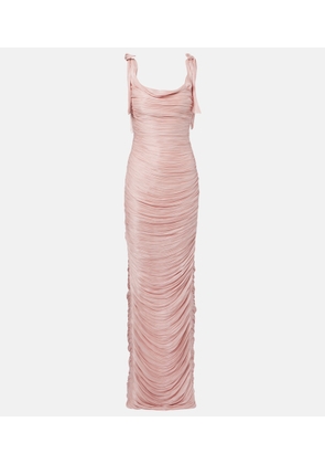 Marmar Halim Ruched silk gown
