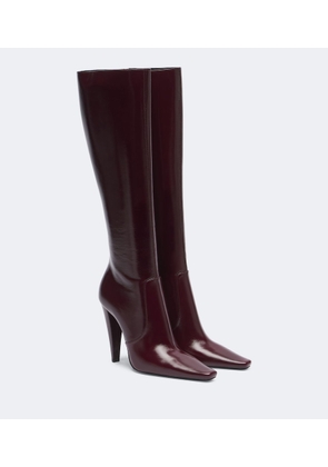 Saint Laurent 77 leather knee-high boots
