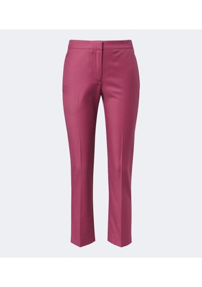 McQueen Wool gaberdine slim pants