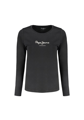 Pepe Jeans Black Cotton Women's T-Shirt - S