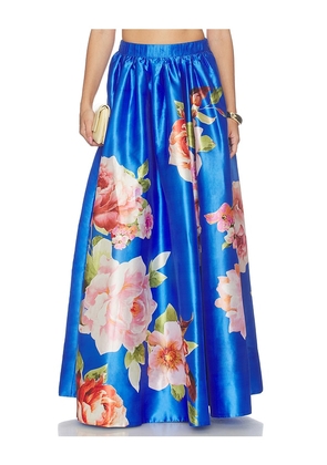 HEMANT AND NANDITA Maxi Skirt in Blue. Size XXS. Also in XS, S, M, L, XL.
