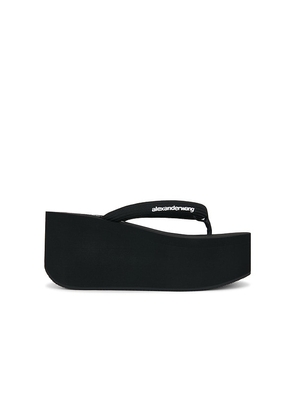 Alexander Wang Jenna Thong Platform Sandal in Black. Size 35. Also in 38, 39, 40, 41.