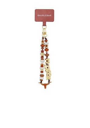 BaubleBar University Of Texas At Austin Beaded Phone Strap in Orange.