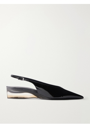 Alaïa - 30 Patent-leather Slingback Pumps - Black - IT36,IT37,IT38,IT39,IT40,IT41